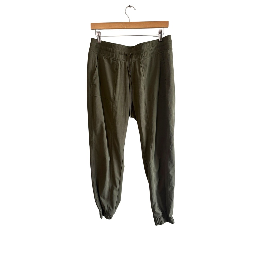 Marmot Womens Large Olive Green Avos Jogger Pants Ripstop Hiking Travel Outdoor